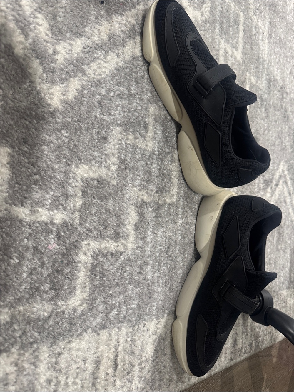 Prada Black Low-Top Slip-On Sneakers - Picture 4 of 5